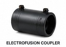 Wetpipe HDPE electrofusion coupler for welded PE100 pipe joints